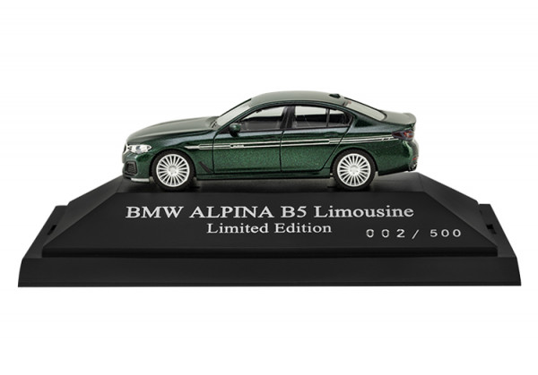 Scale Model BMW ALPINA B5 Sedan (G30), Green, 1:87, Limited Edition