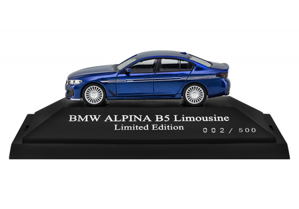 Scale Model BMW ALPINA B5 Sedan (G30), Blue, 1:87, Limited Edition