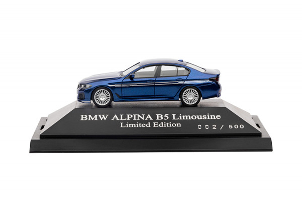 Modellauto BMW ALPINA B5 Limousine (G30), Blau, 1:87, Limited Edition